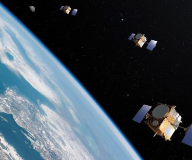 Satellite,Constellation,Orbiting,Earth,,Satellite,Communication,Concept